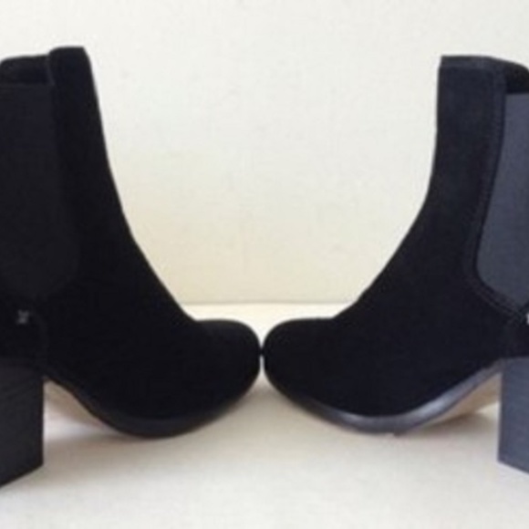 Rag & Bone Black Devon Suede Ankle Booties 6.5 - Picture 4 of 6